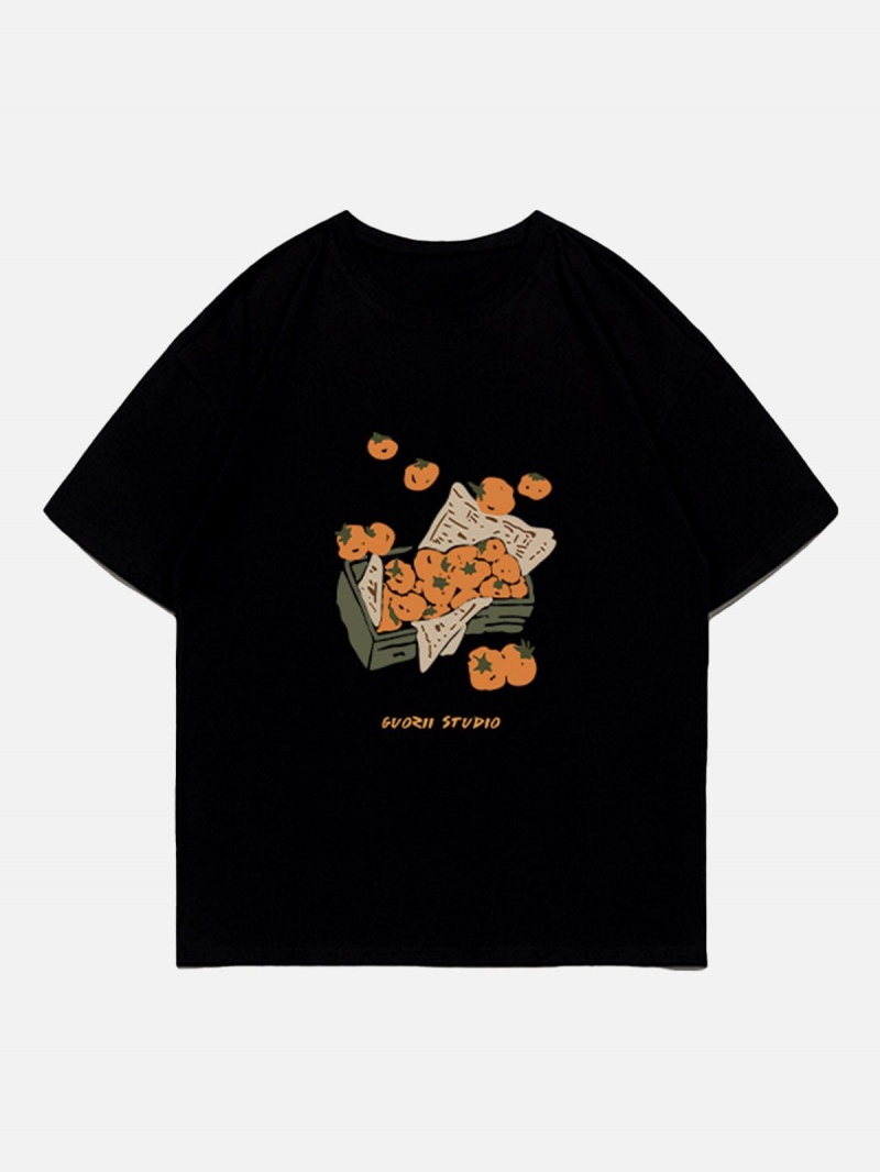 T Shirts Aelfric Eden Tomatoes Print Tee Abricot | ZST-32519600